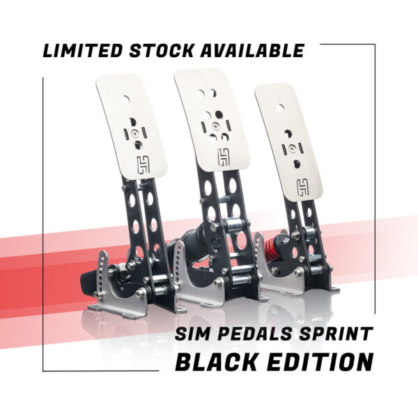 Sim Pedals Sprint 3 Pedals - Black Edition